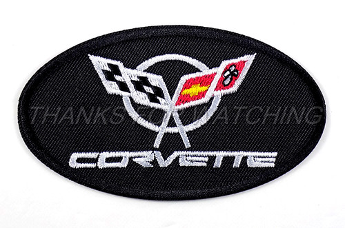 Corvette embroidered patch - corvette,