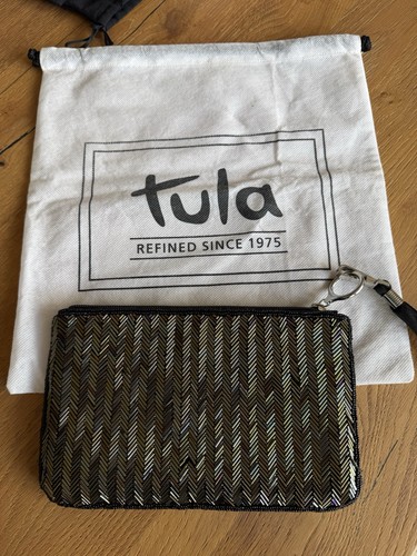 Tula small beaded - zip, pouch