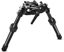Carbon Fiber QD Spring Return Bipod with 20mm Picatinny Rail Mount V10