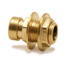 Tectite Sprint Brass Male Tank Connector with backnut 15mm x 1/2 inch Push Fit