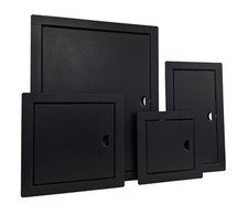 Black Access Panel Metal Inspection Hatch Service Point Door Wall Flap