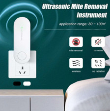 UK Ultrasonic Dust Mite Controller Repeller Electric Sterilization Bed Bug Dust