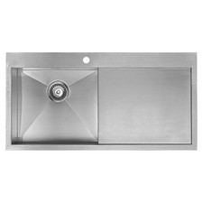 Zenuno 51-F Kitchen Sink 1.0 Stainless Steel & Drainer 1810 Company DAMAGED Edge