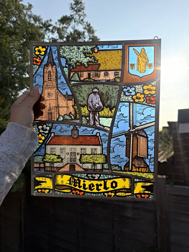 Mierlo stained glass hanging - stained,