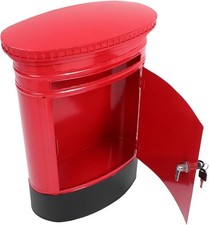 Vintage Red Wall Mount Mailbox
