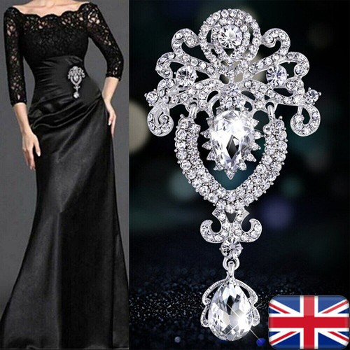 Large flower silver bridal - flower,