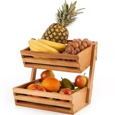 Wooden Two Tier Vegetables &
