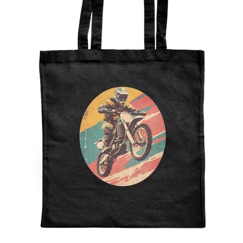 Retro dirt bike rider - dirt,