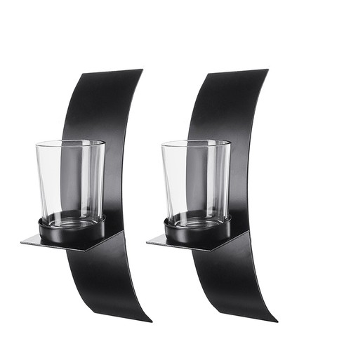 Pair metal wall - wall, candle