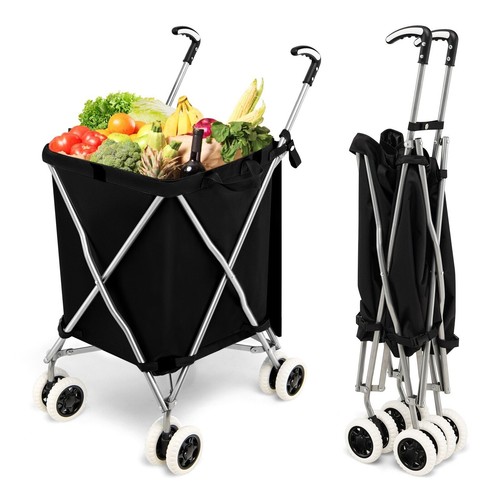 Folding shopping trolley - folding,