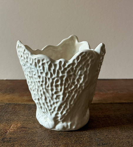 Sylvac white coral planter - sylvac,