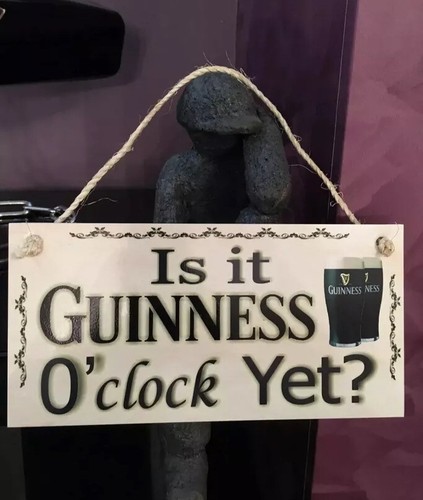 Guinness clock yet - guinness, 0'clock