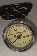 Smiths 52 mm Water Temp Gauge Cream Face