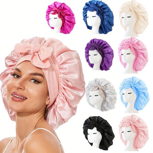 Satin bonnet silk hair - bonnet,