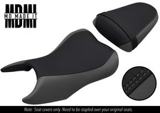 FITS SUZUKI GSX 250 R 17-21 CUSTOM GRIP VINYL SEAT COVERS SET BLACK & GREY