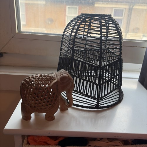 Lamp shade with elephant - shade,