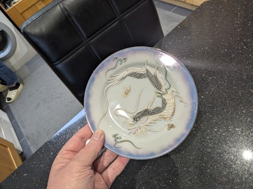 Vintage dragon ware plate - ware, hand