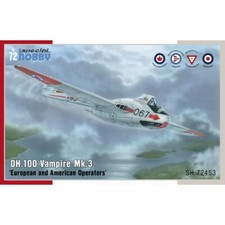 Special Hobby 72453 de Havilland DH.100 Vampire Mk3 1:72 Plastic Plane Model Kit