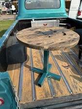 Lovely Rustic Industrial Wooden Cable Reel Drum Round Coffee Table **Many Colour