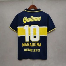 1997 Boca Juniors Home Retro Shirt Maradona 10 NEW