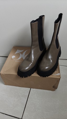 Zara grey leather track - grey, sole