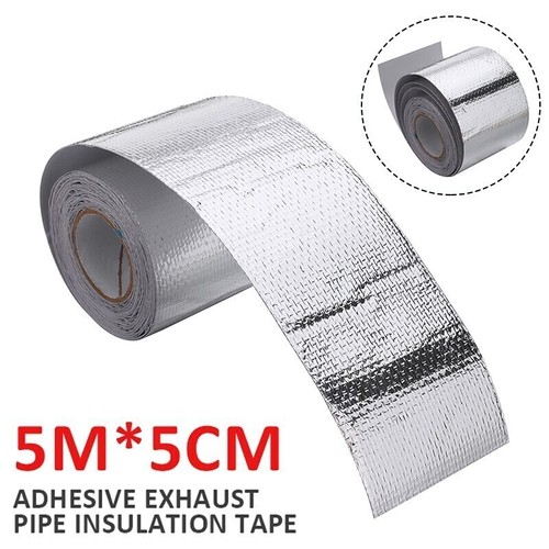 Silver exhaust heat wrap - silver,
