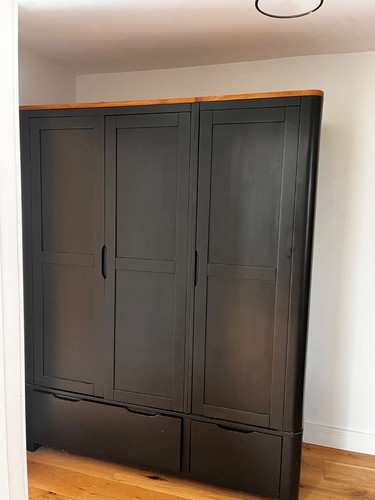 Large black wooden door - large, 3