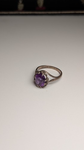 Vintage sterling silver purple - sterling,