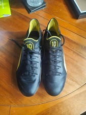 PUMA King Ultimate Pele FG AG Black/Yellow UK Size 8