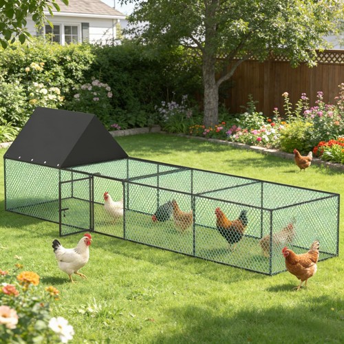 Chicken coop run walk chook - in,