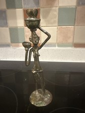 Vintage Brass African Woman