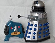 Product Enterprise Custom Dr Who Radio Controlled 12 inch Dalek silver and blue