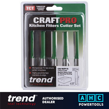 TREND 1/2" Kitchen Fitters Router Cutters C153 x 5 CR/KFP/5 For Worktop Jigs