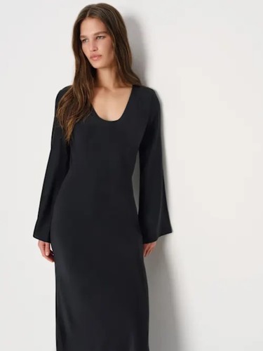 Reformation vivia silk black - vivia,