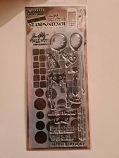 TIM HOLTZ CLEAR STAMPS/STENCIL