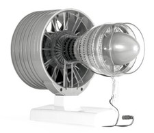Aircraft Engine Model Jet Turbofan Engine Movable Diy Assembly Model