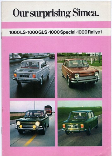 Simca 1000 1972 market - uk,