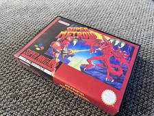 Super Metroid SNES Nintendo PAL with Aftermarket Plastic Box No Manual