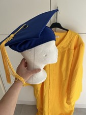 Yellow Graduation Gown And Cap