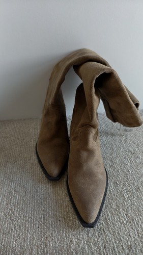Zara brand new natural - new, suede