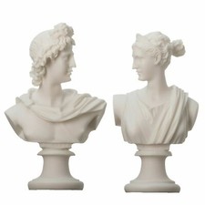 Artemis Diana  and Apollo Bust