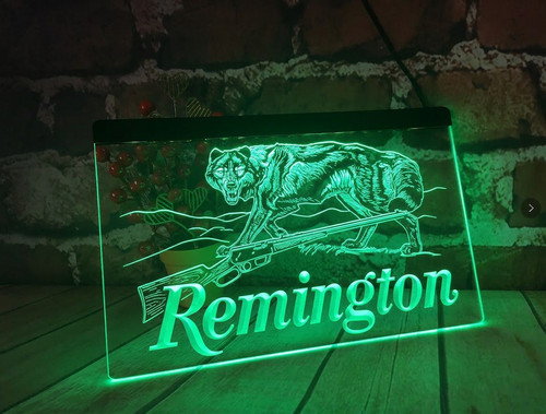 Remington led neon light sign - led,