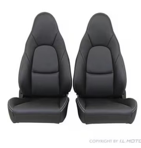 Mx5 black leather seat covers - black,