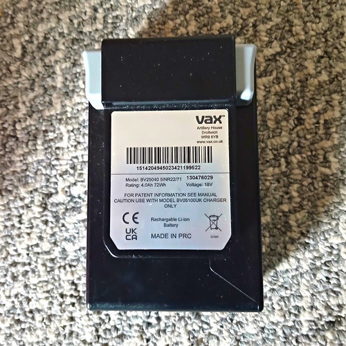 Vax onepwr 18v - vax, 4.0ah