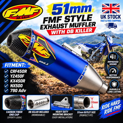 51mm fmf style exhaust muffler - fmf,