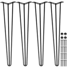 VEVOR 4 Pcs Hairpin Table Legs Carbon Steel Set for Furniture Bench Desk Table