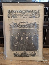 3 HARPER'S WEEKLY NEWSPAPER  Civil war 1860-61 reissue Historic Newspapers 