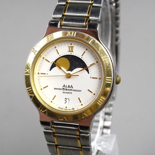 Seiko alba moon phase 1988 - seiko,
