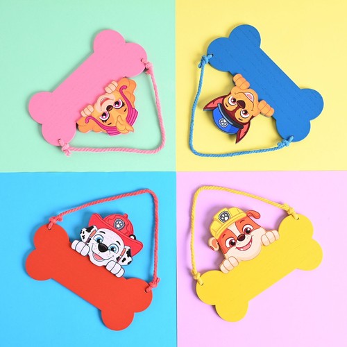 Personalised paw patrol plaque - paw,