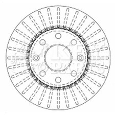 2x Brake Discs Vented For